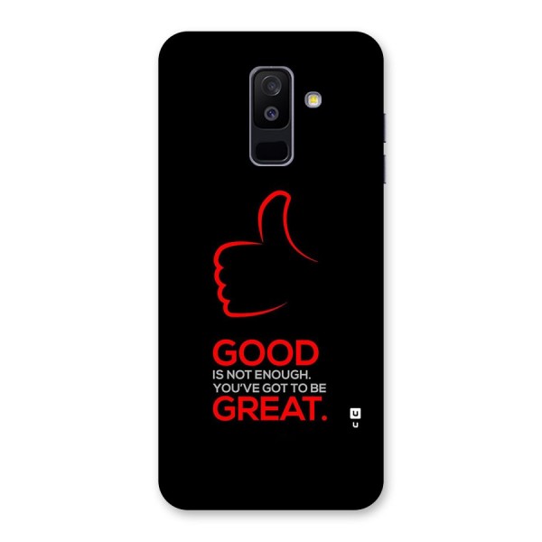 Good Great Back Case for Galaxy A6 Plus