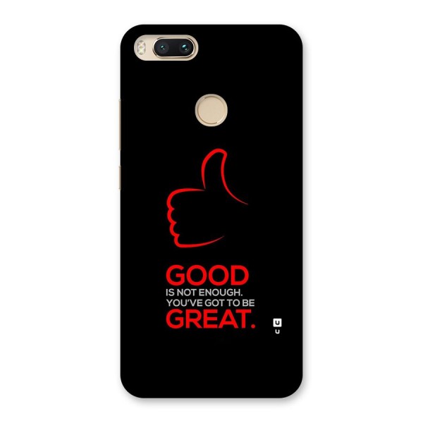 Good Great Back Case for Mi A1