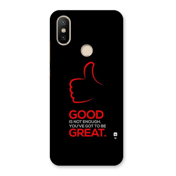 Good Great Back Case for Mi A2