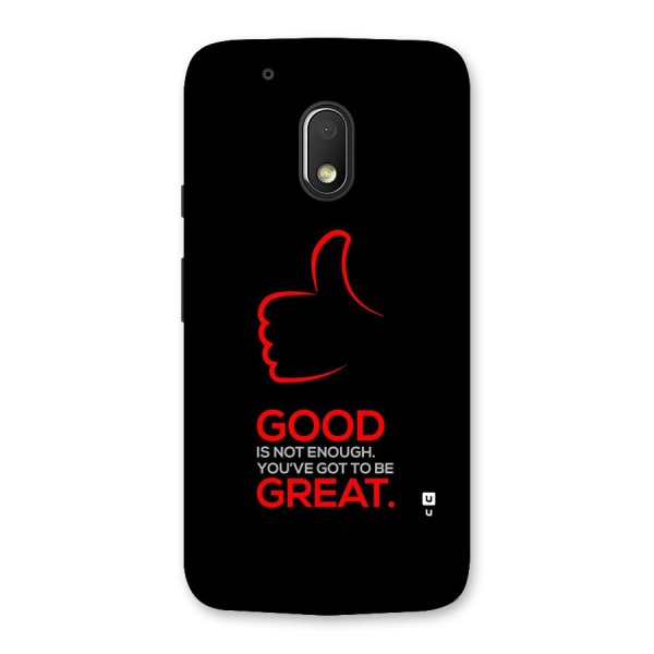 Good Great Back Case for Moto G4 Play
