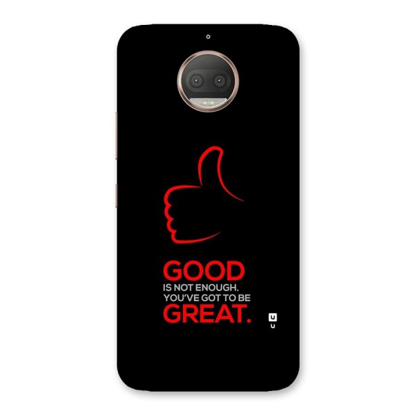 Good Great Back Case for Moto G5s Plus
