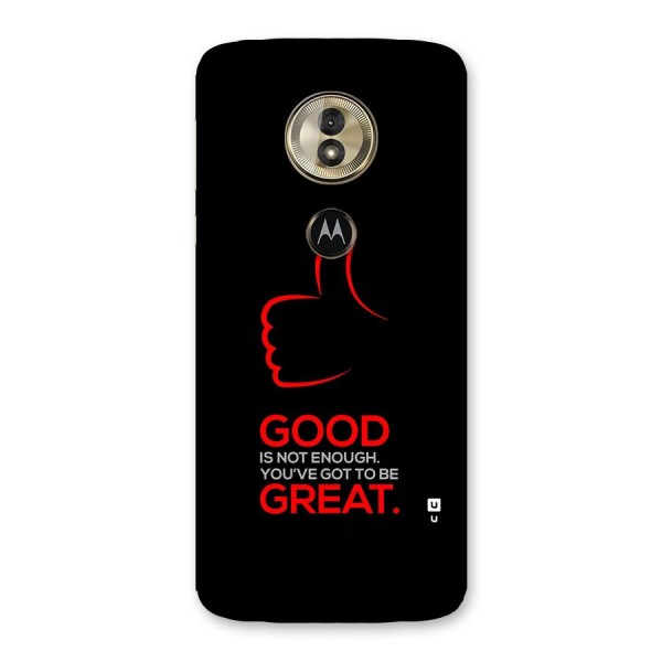 Good Great Back Case for Moto G6 Play