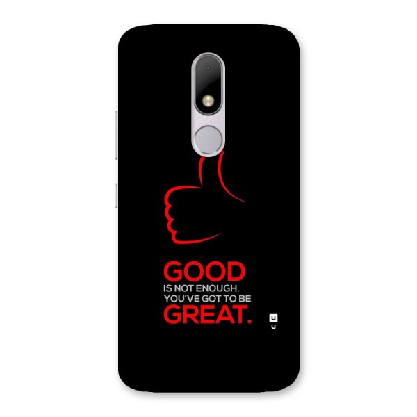 Good Great Back Case for Moto M