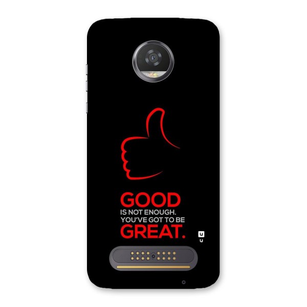 Good Great Back Case for Moto Z2 Play