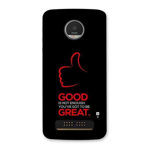 Good Great Back Case for Moto Z Play
