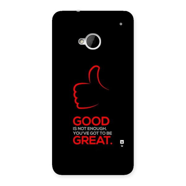 Good Great Back Case for One M7 (Single Sim)