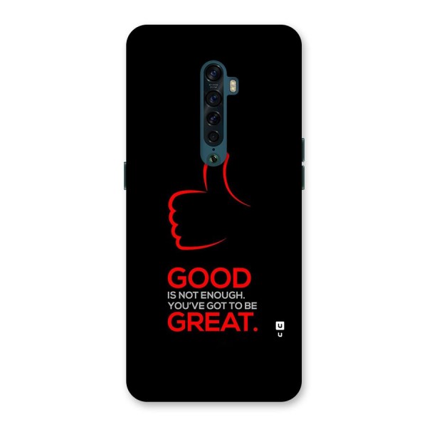 Good Great Back Case for Oppo Reno2