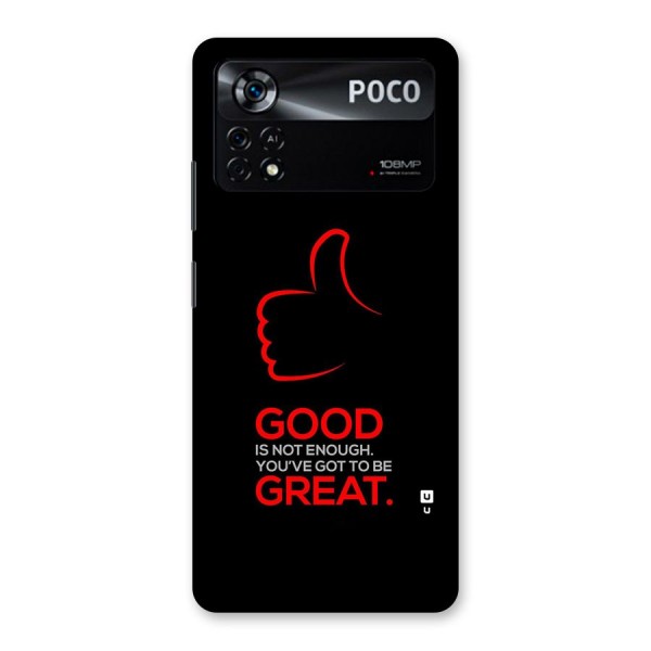 Good Great Back Case for Poco X4 Pro 5G