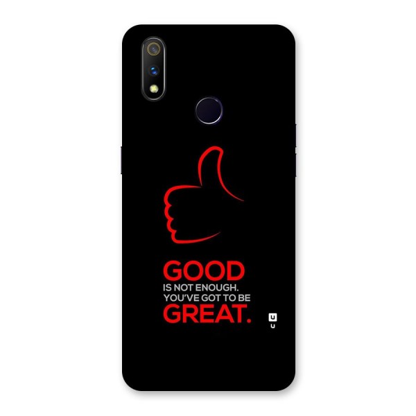 Good Great Back Case for Realme 3 Pro