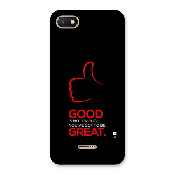 Good Great Back Case for Redmi 6A