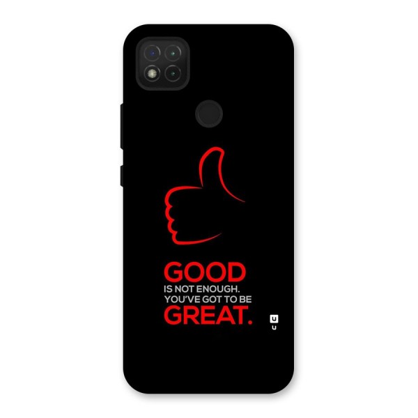 Good Great Back Case for Redmi 9
