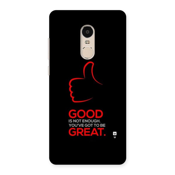 Good Great Back Case for Redmi Note 4