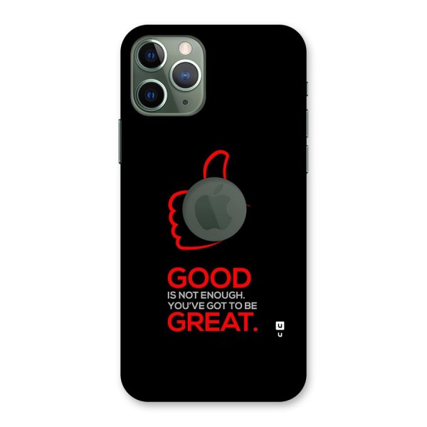 Good Great Back Case for iPhone 11 Pro Logo Cut