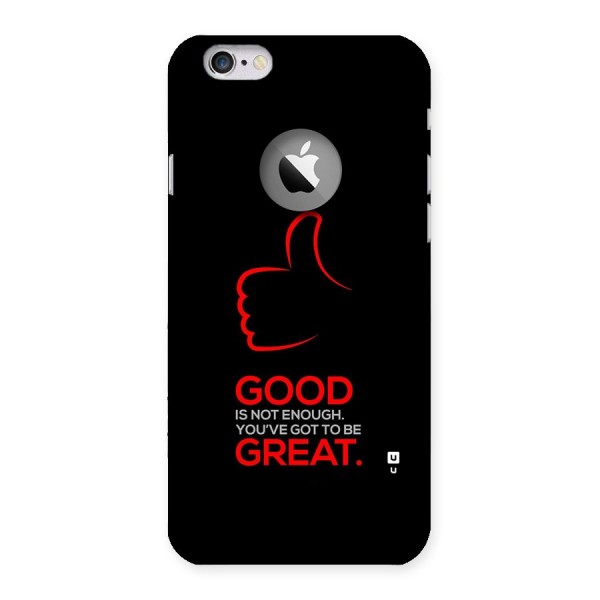 Good Great Back Case for iPhone 6 Logo Cut