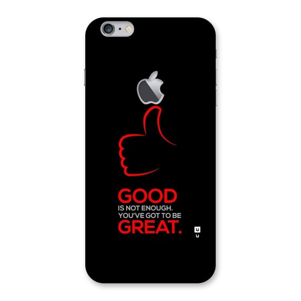 Good Great Back Case for iPhone 6 Plus 6S Plus Logo Cut