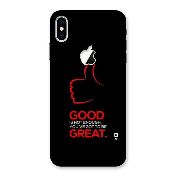 Good Great Back Case for iPhone XS Max Apple Cut