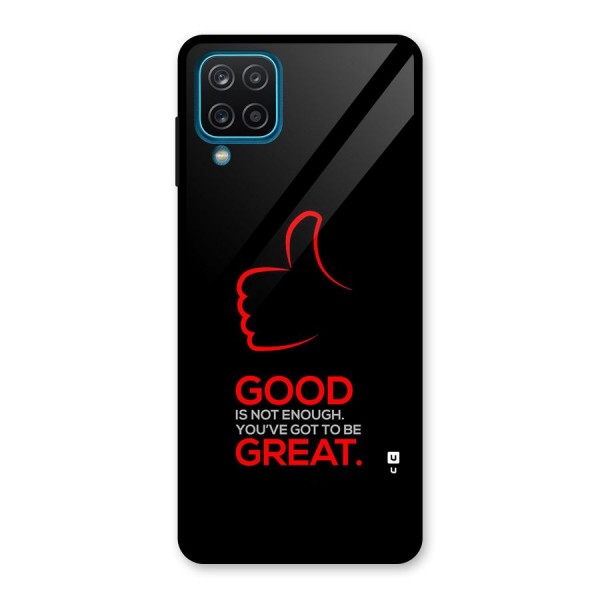 Good Great Glass Back Case for Galaxy A12
