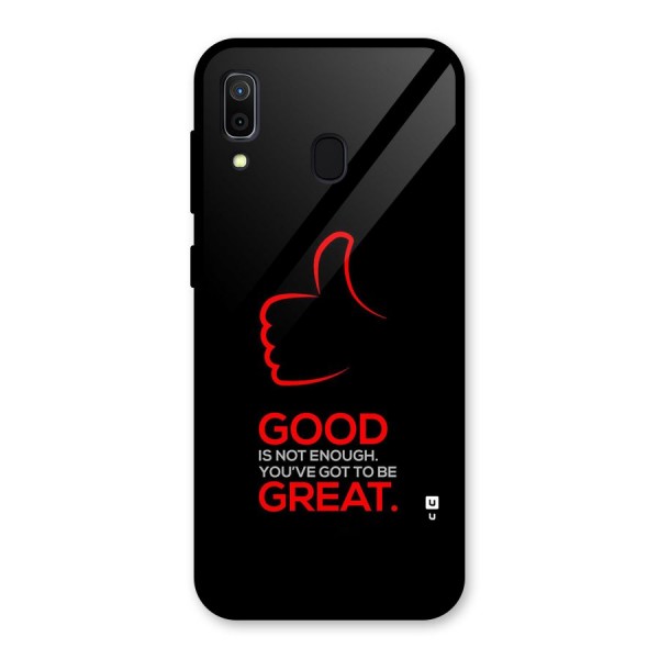 Good Great Glass Back Case for Galaxy A30
