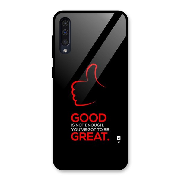 Good Great Glass Back Case for Galaxy A30s