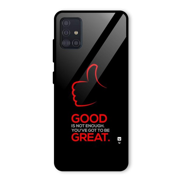 Good Great Glass Back Case for Galaxy A51