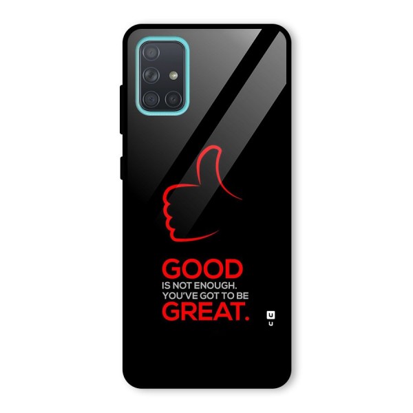 Good Great Glass Back Case for Galaxy A71