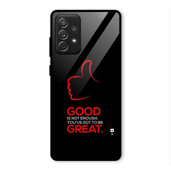 Good Great Glass Back Case for Galaxy A72