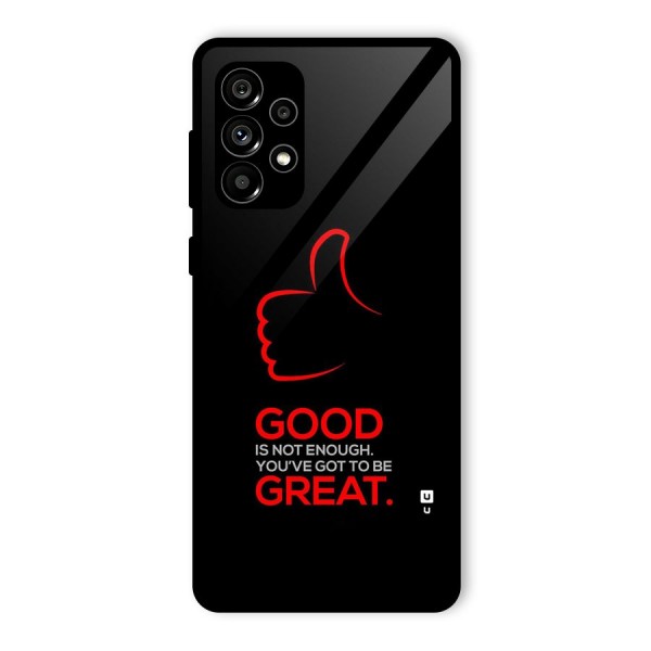 Good Great Glass Back Case for Galaxy A73 5G