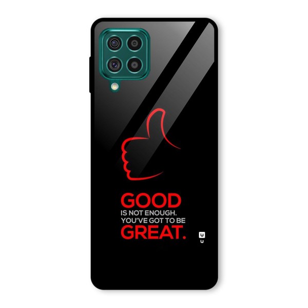Good Great Glass Back Case for Galaxy F62