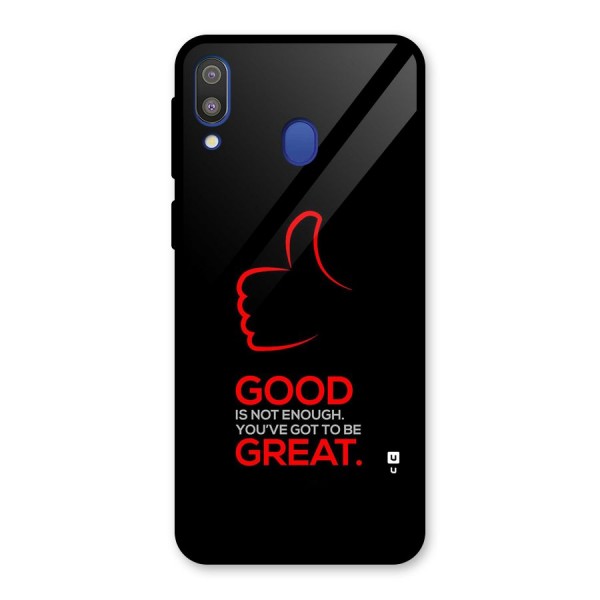 Good Great Glass Back Case for Galaxy M20