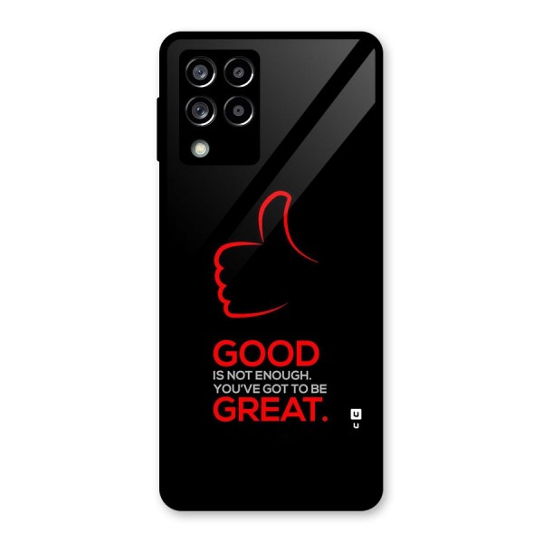 Good Great Glass Back Case for Galaxy M53 5G