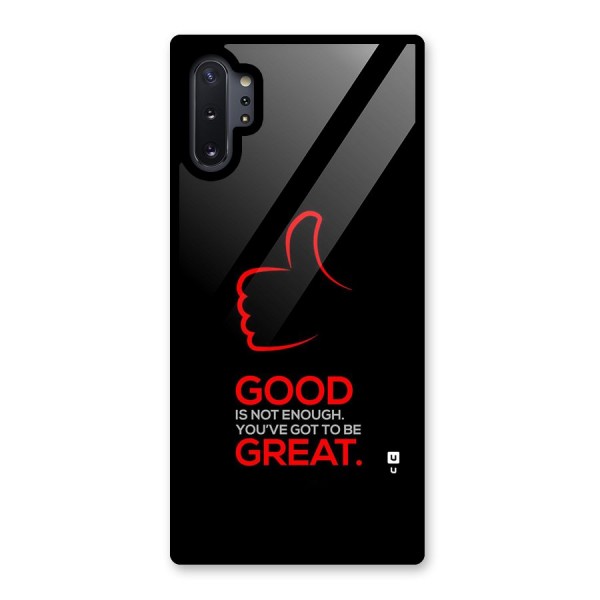 Good Great Glass Back Case for Galaxy Note 10 Plus