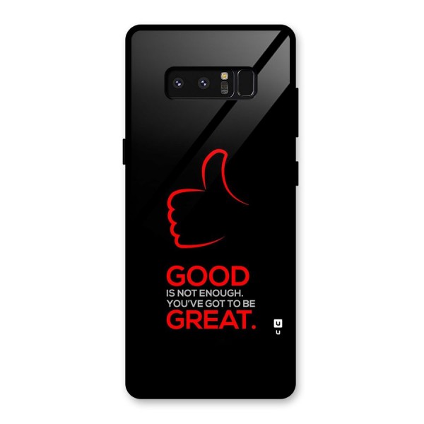 Good Great Glass Back Case for Galaxy Note 8