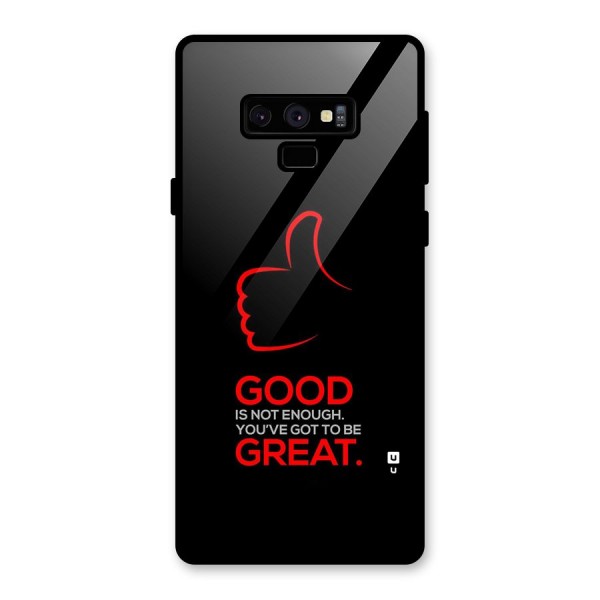 Good Great Glass Back Case for Galaxy Note 9
