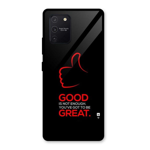 Good Great Glass Back Case for Galaxy S10 Lite