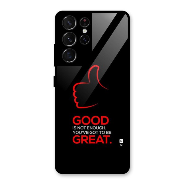 Good Great Glass Back Case for Galaxy S21 Ultra 5G