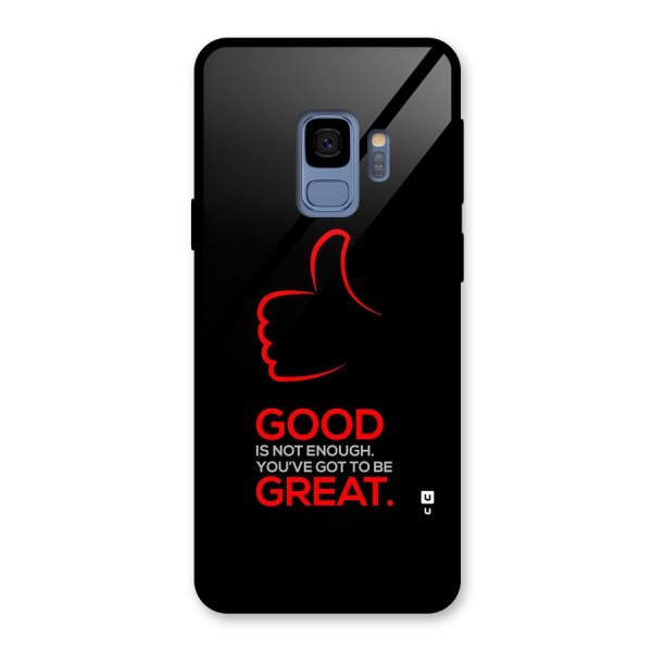 Good Great Glass Back Case for Galaxy S9
