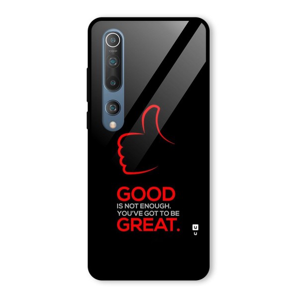 Good Great Glass Back Case for Mi 10