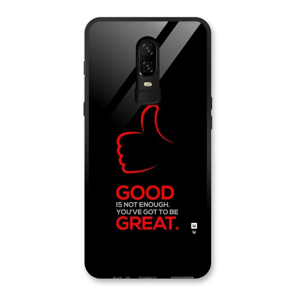 Good Great Glass Back Case for OnePlus 6