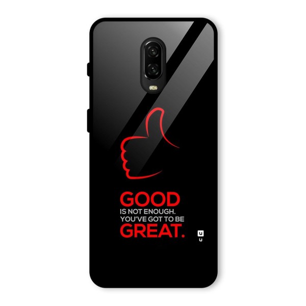 Good Great Glass Back Case for OnePlus 6T