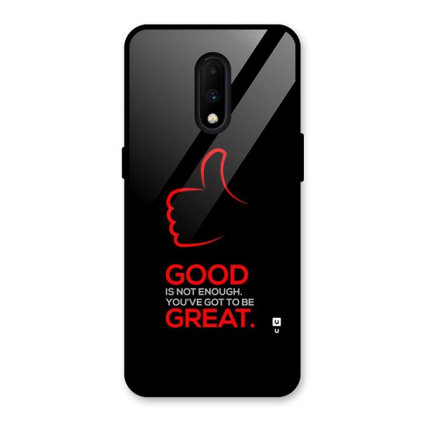 Good Great Glass Back Case for OnePlus 7