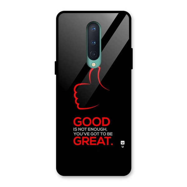Good Great Glass Back Case for OnePlus 8