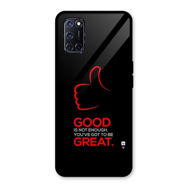 Good Great Glass Back Case for Oppo A52