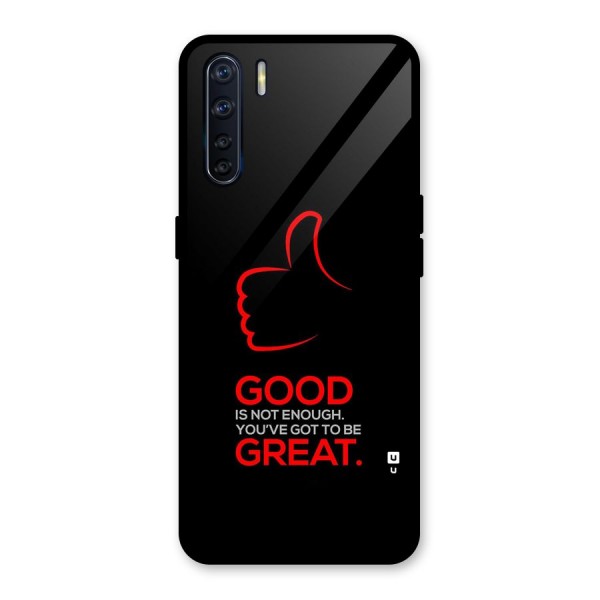 Good Great Glass Back Case for Oppo F15