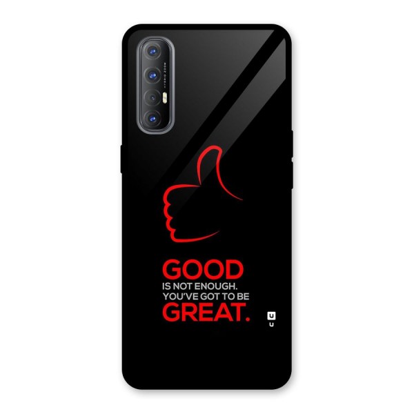Good Great Glass Back Case for Oppo Reno3 Pro