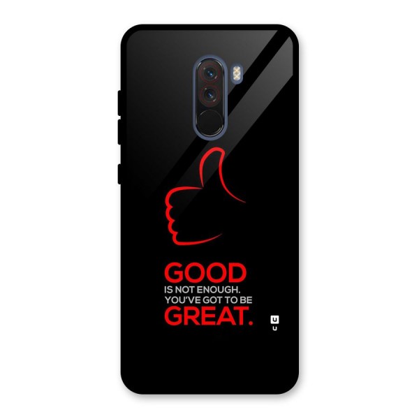 Good Great Glass Back Case for Poco F1