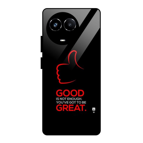 Good Great Glass Back Case for Realme 11X