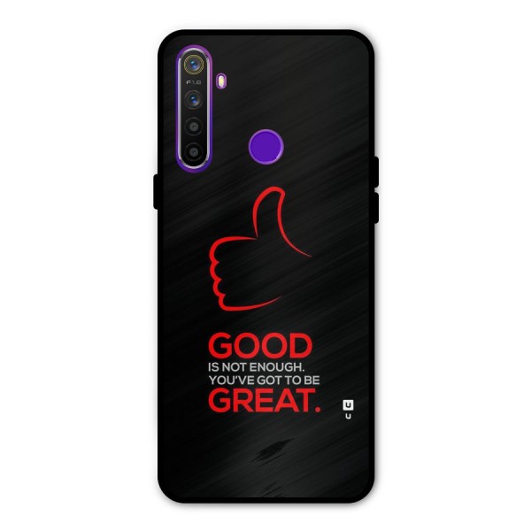 Good Great Glass Back Case for Realme 5s