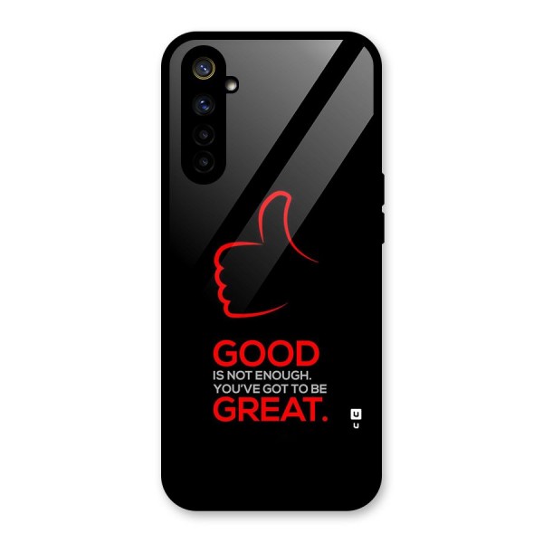 Good Great Glass Back Case for Realme 6