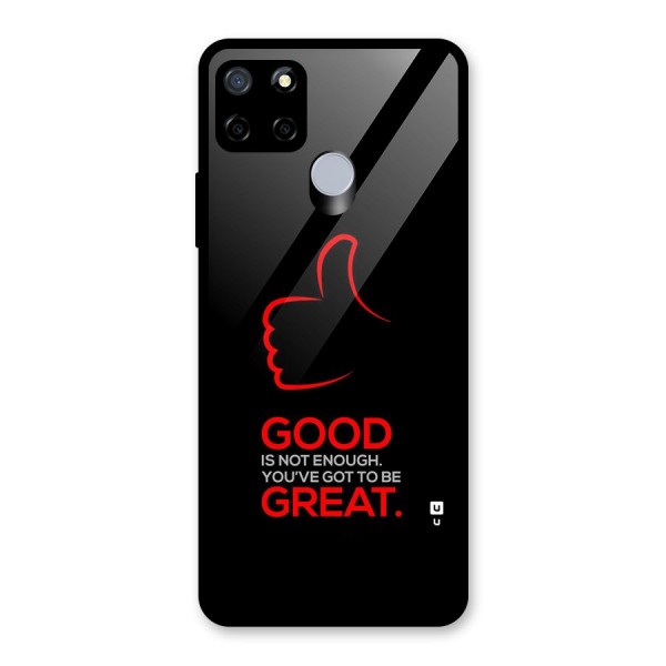 Good Great Glass Back Case for Realme C15