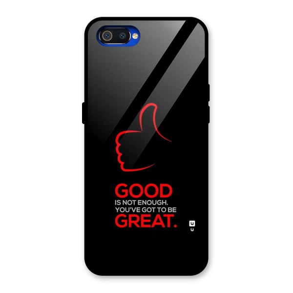 Good Great Glass Back Case for Realme C2
